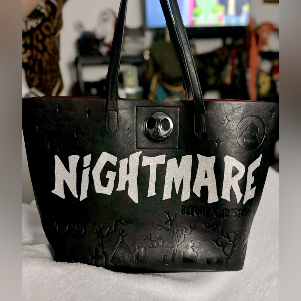 Tim Burton’s Nightmare Before Christmas tote bag.